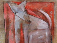 Perrito blanco    70x45 cm      acrÃ­lico/tabla     2015
